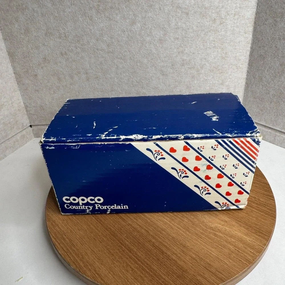 Copco Ramekins Set of 4 White Country Porcelain Vintage 1982 Cottagecore No. 951